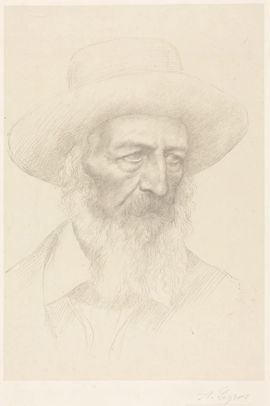 Alfred, Lord Tennyson by Alphonse Legros
