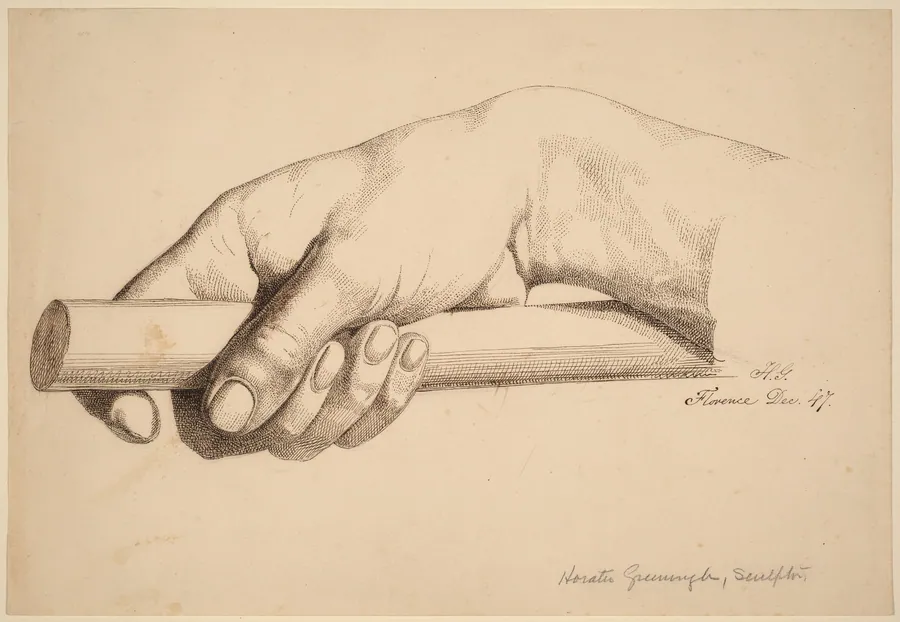 Right Hand Holding Short Rod by Horatio Greenough