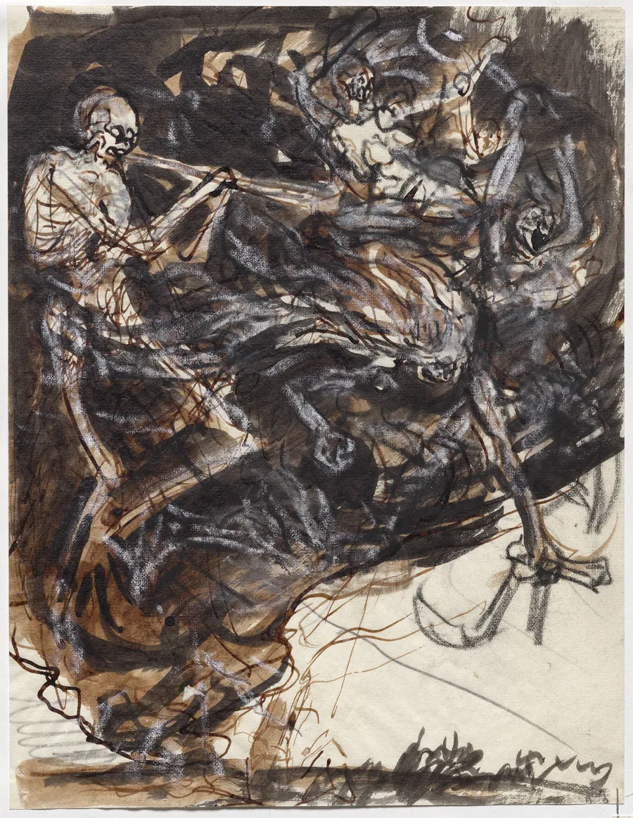 La Mort et les Passions fondant sur la terre by Auguste Louis Lepère