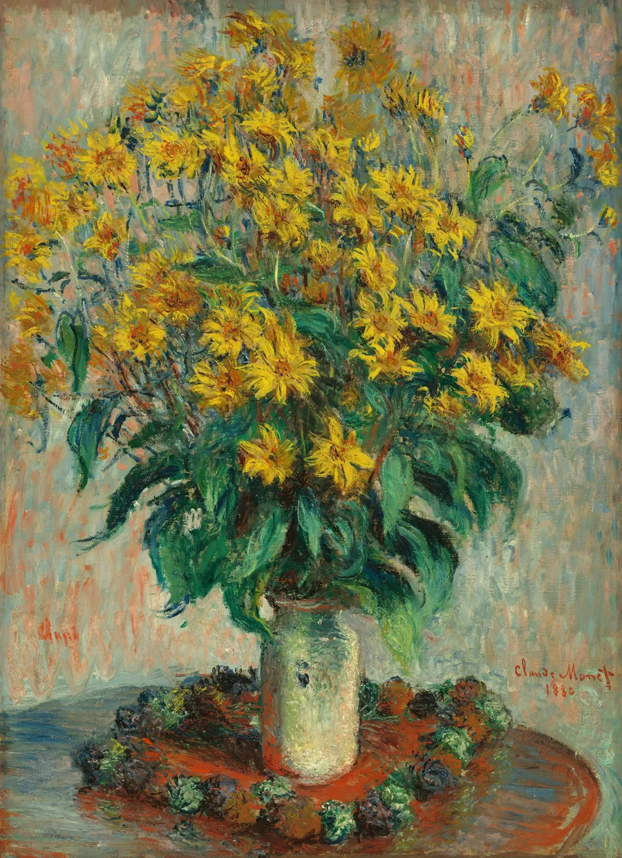 Jerusalem Artichoke Flowers by Claude Monet
