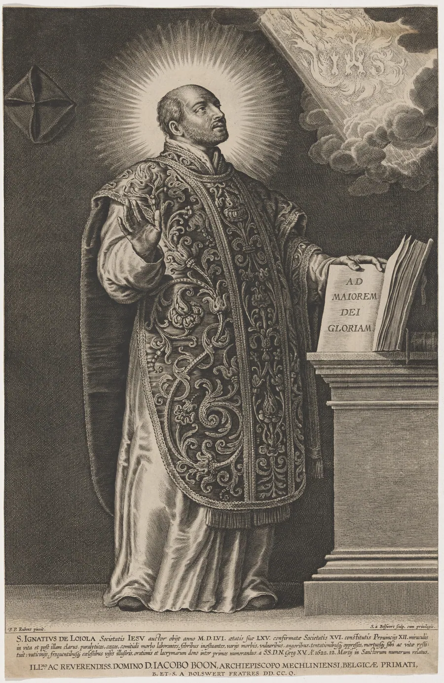 Saint Ignatius de Loyola by Schelte Adams Bolswert