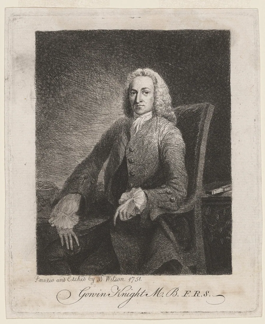 Gowin Knight, M.B., F.R.S. by Benjamin Wilson