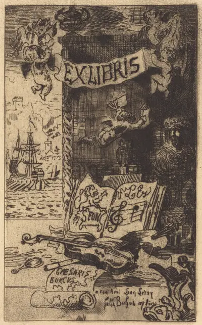Ex-libris de Léon Lerey (Ex-libris of Leon Lerey)