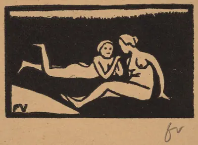Bathers on the Grass (Baigneuses étendues sur l'herbe)