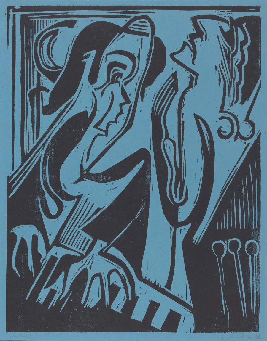 Pianist and Singer by Ernst Ludwig Kirchner