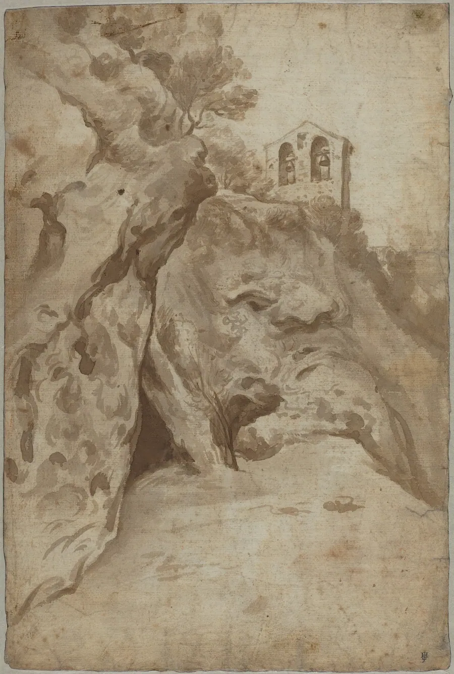Church Tower on a Hill by Jan Asselijn