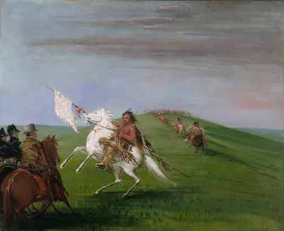 Comanche Meeting the Dragoons