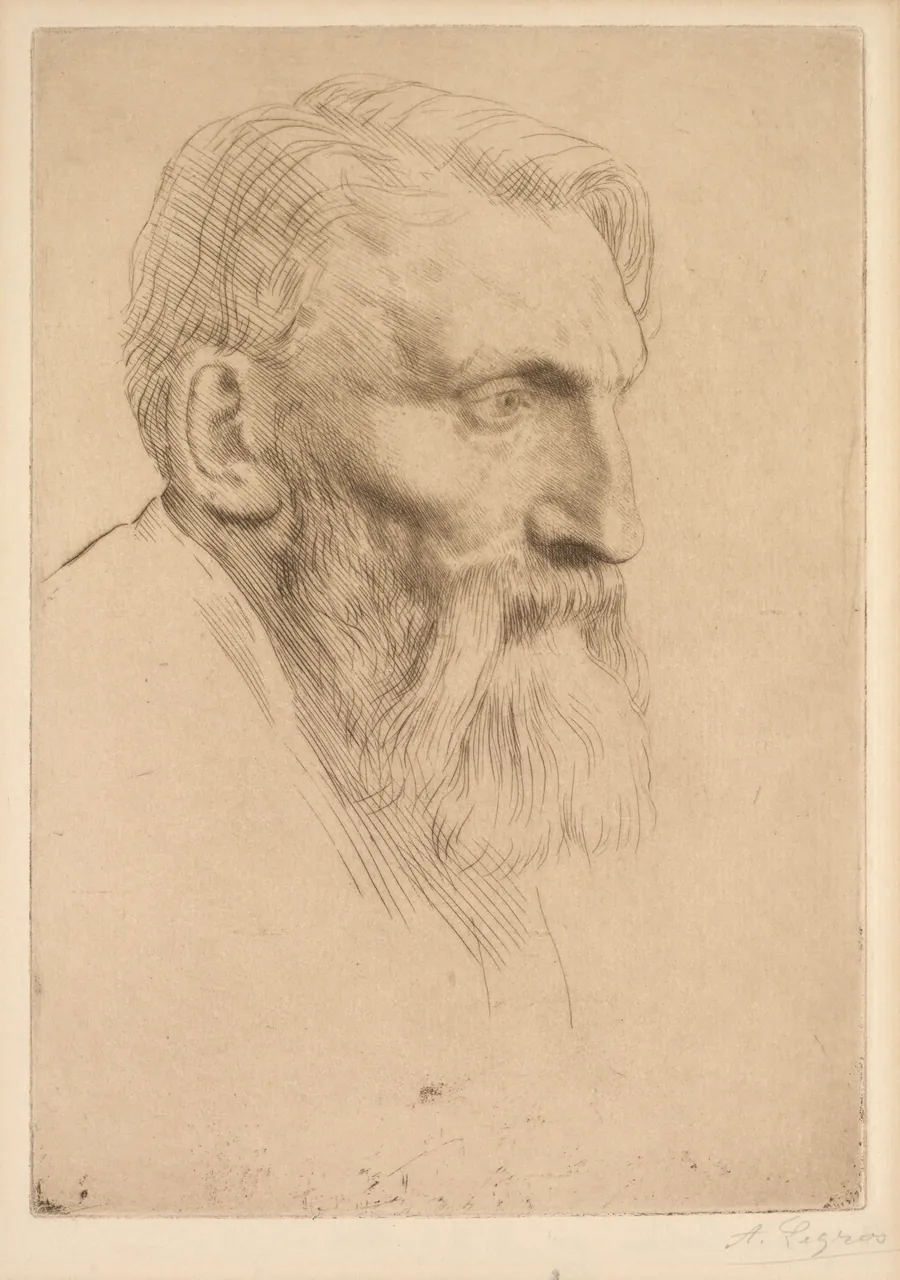 Auguste Rodin by Alphonse Legros