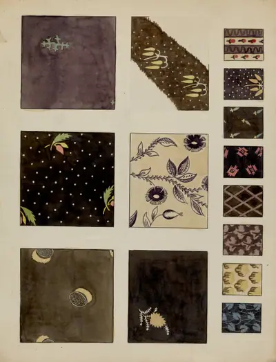 14 Textiles from Patchwork Quilt