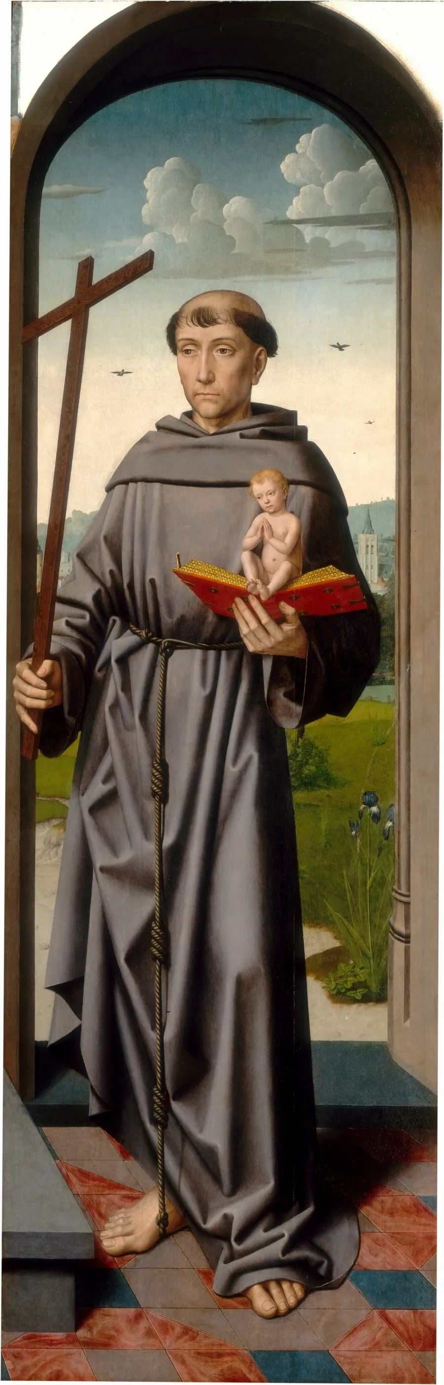The Saint Anne Altarpiece: Saint Anthony of Padua [right panel] by Gerard David