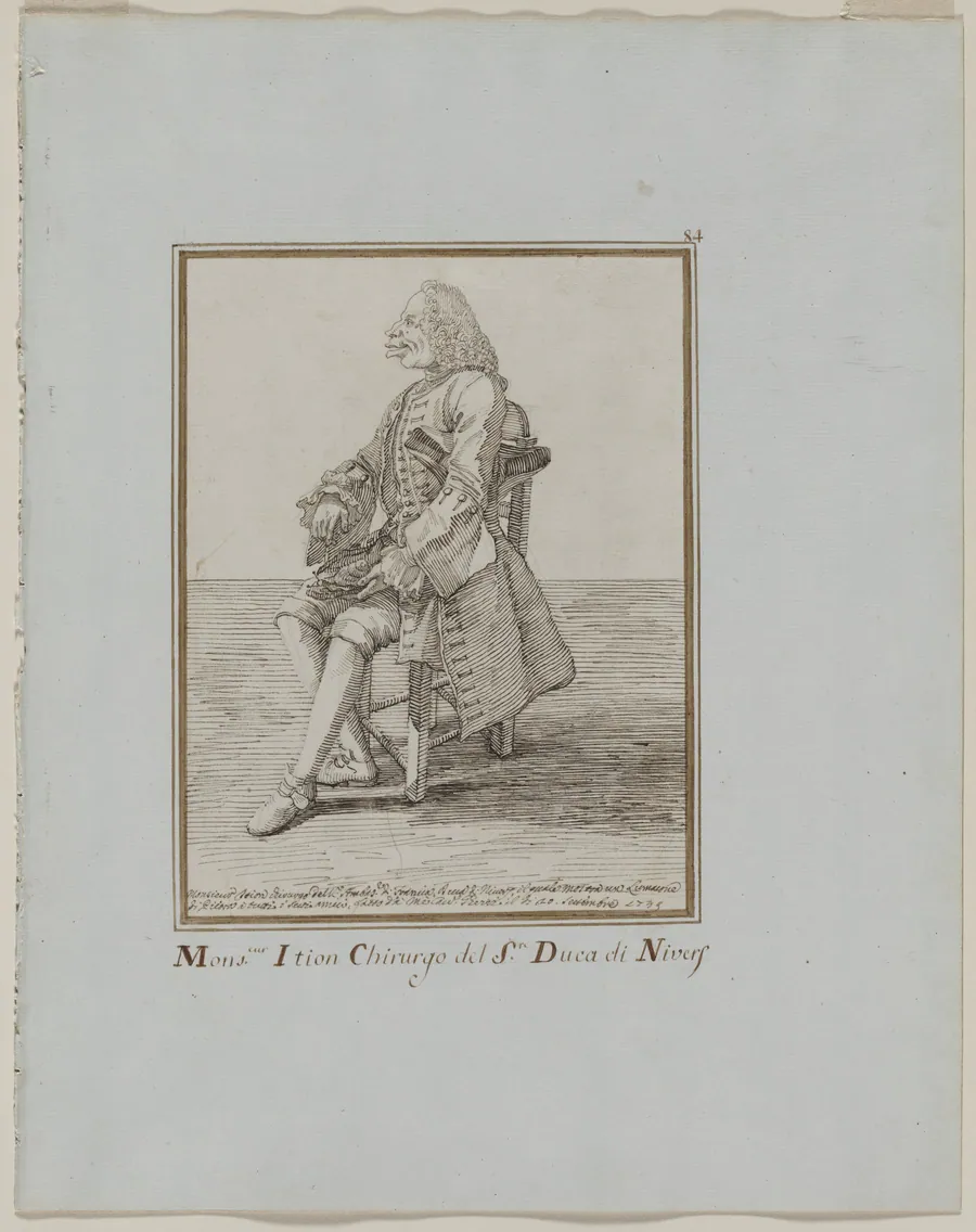 Monsieur Ition Chirurgo del sre. Duca di Nivers by Pier Leone Ghezzi