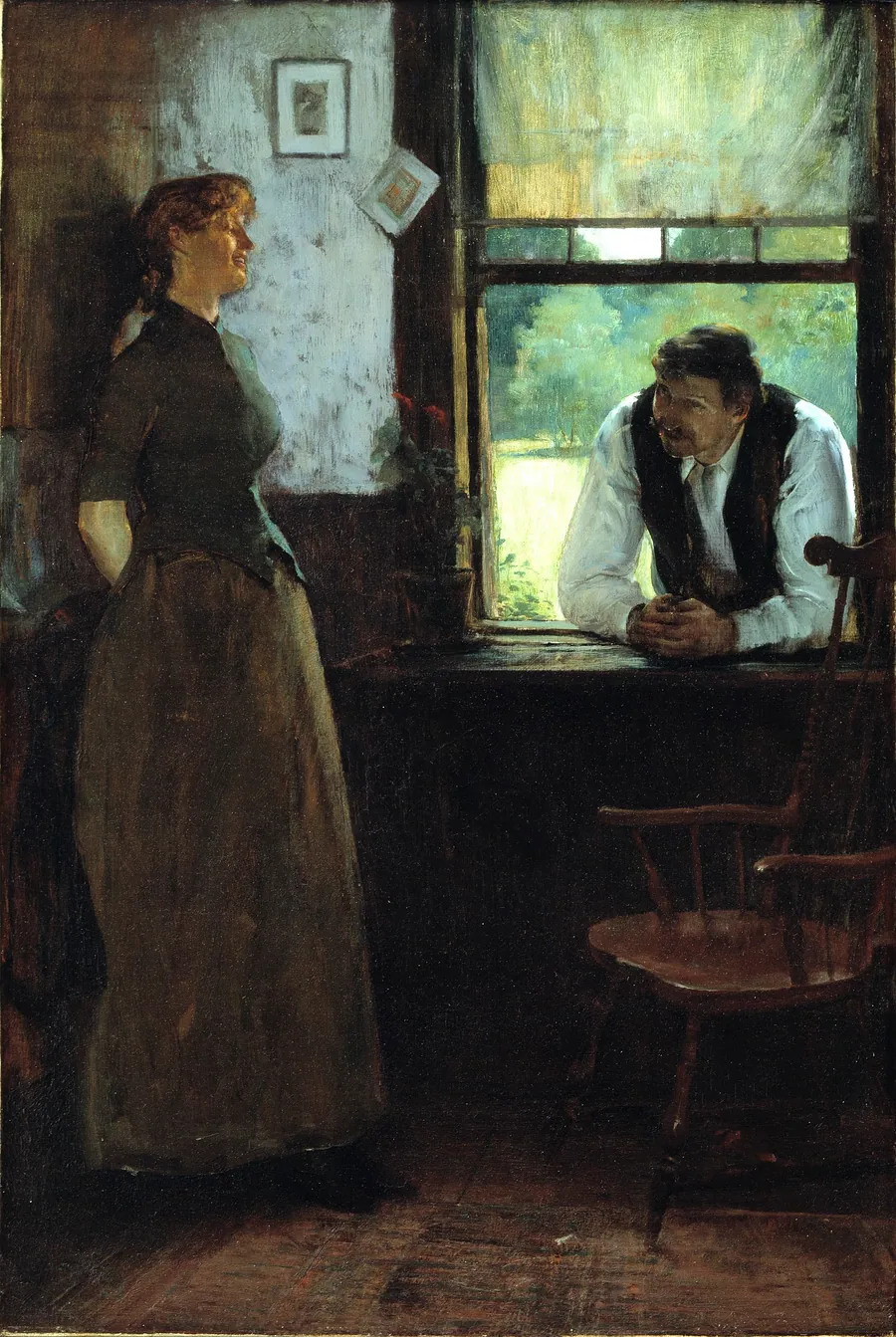 One Day in June by William Thomas Smedley, born Westchester, PA 1858-died Bronxville, NY 1920