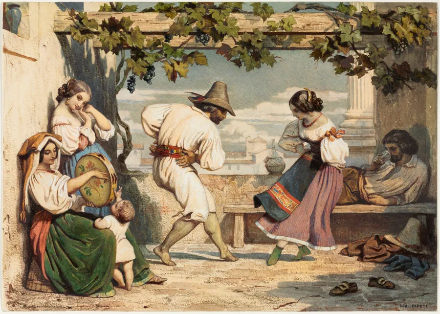 La Saltarelle by Dominque Louis Papety