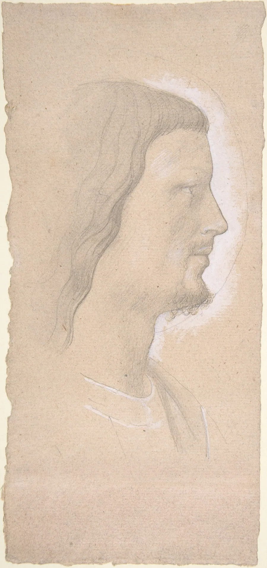 Head of a Saint (profile to the right), after Fra Angelico by Edgar Degas