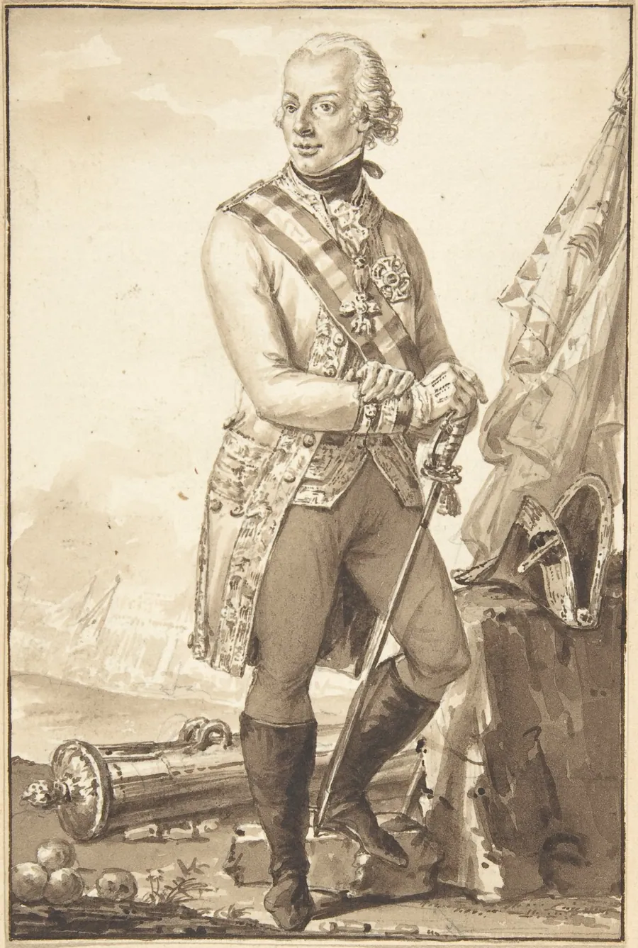 Portrait of Karl Ludwig Johann by Jean-Baptiste-François Bosio