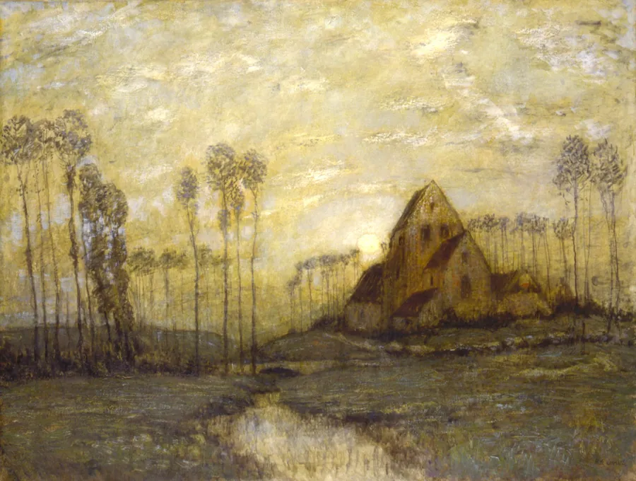 An Old Church at Montreuil by Henry Golden Dearth, born Bristol, RI 1864-died New York City 1918