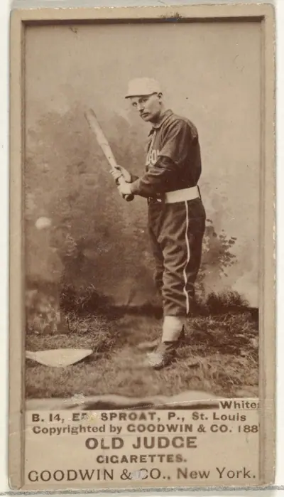 Sproat, Pitcher, St. Louis Whites, from the Old Judge series (N172) for Old Judge Cigarettes