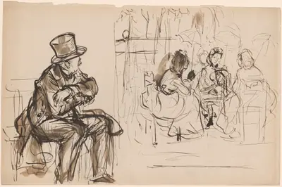 Scene at a Paris Cafe