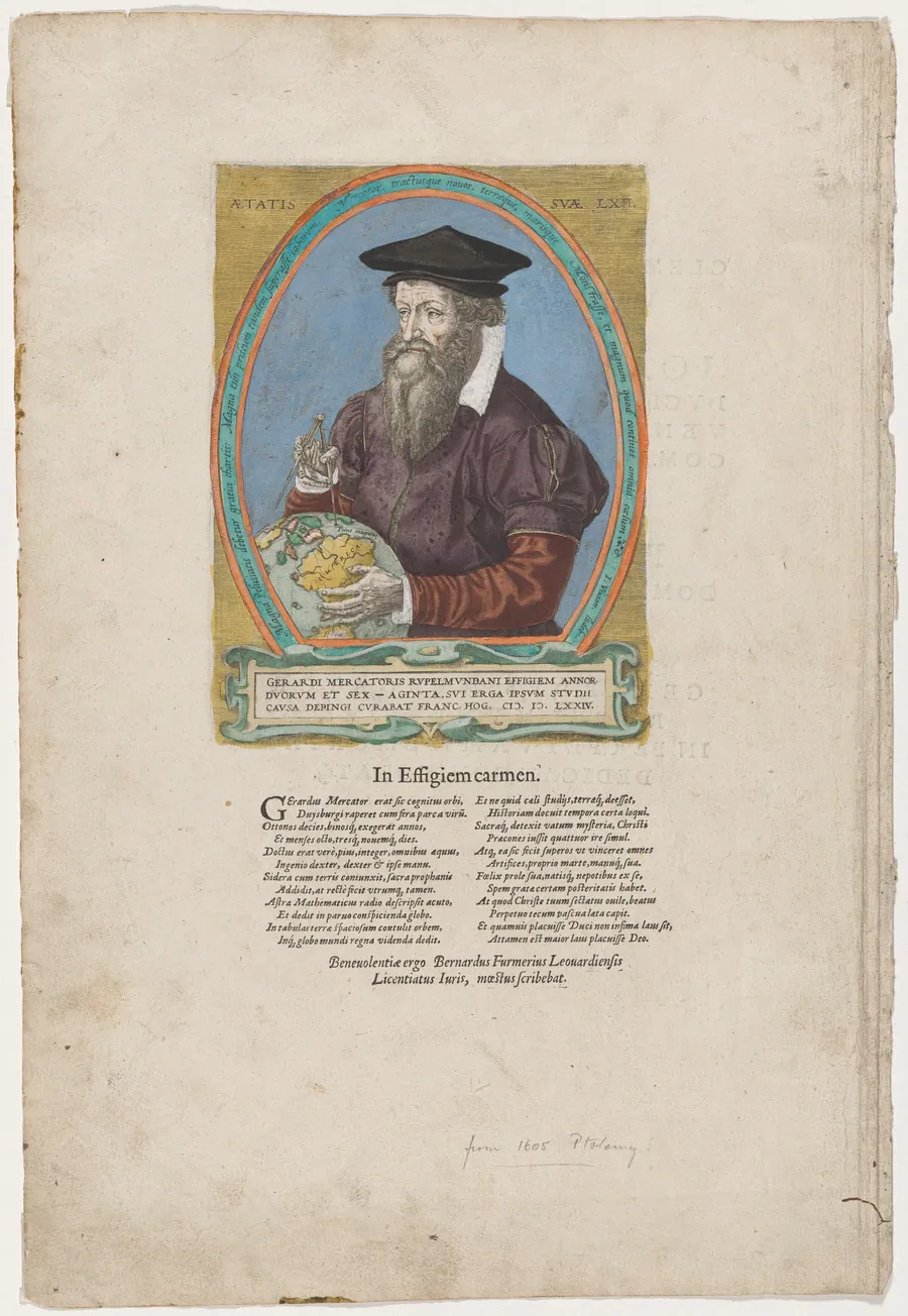 Gerard Mercator by Frans Hogenberg