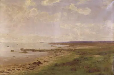 Parti af Jyllands østkyst. Stille sommerdag