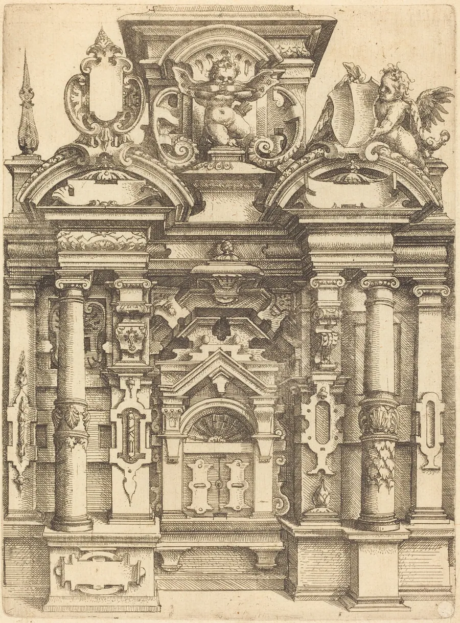 Triumphal Doorway by Wendel Dietterlin