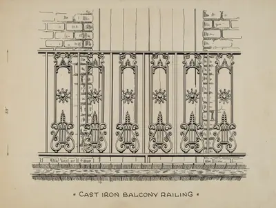 Cast Iron Balcony Railing