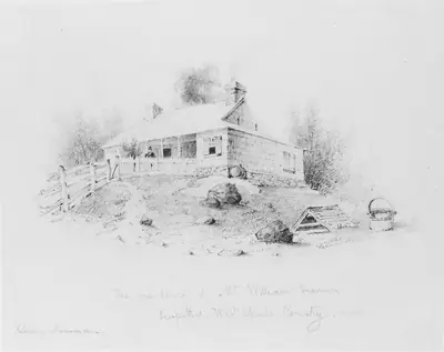 The Residence of Mr. William Inman, Sampitts, Westchester County (from McGuire Scrapbook)
