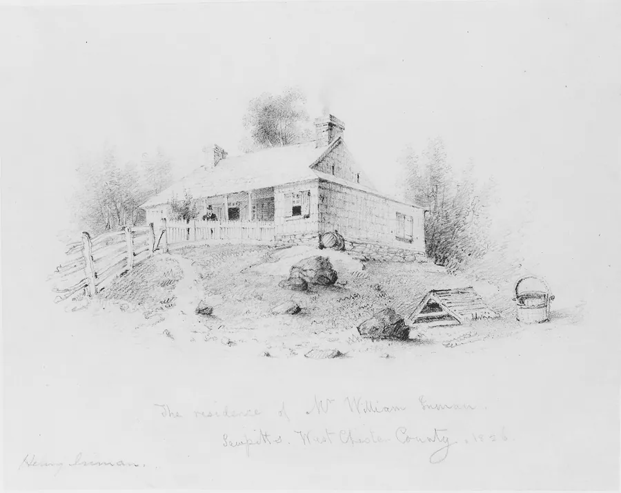 The Residence of Mr. William Inman, Sampitts, Westchester County (from McGuire Scrapbook) by Henry Inman