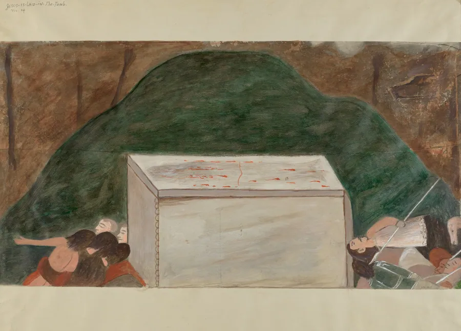 Station of the Cross No. 14: "Jesus is Laid in His Tomb" by William Herbert