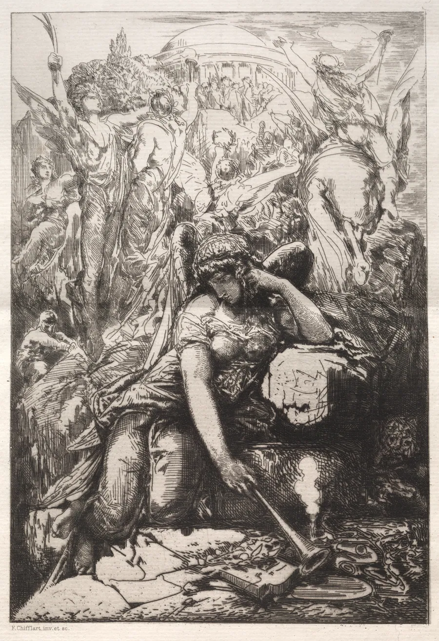 Melancholy by Nicolas-François Chifflart