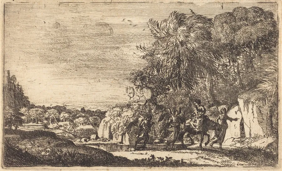 The Flight into Egypt (La fuite en Egypte) by Claude Lorrain