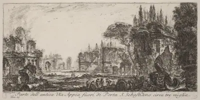 Parte dell'antica Via Appia fuori de Porta S. Sebastiano