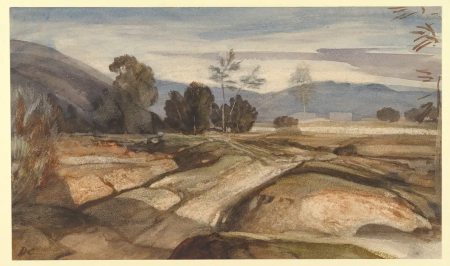 Landscape by Alexandre-Gabriel Decamps