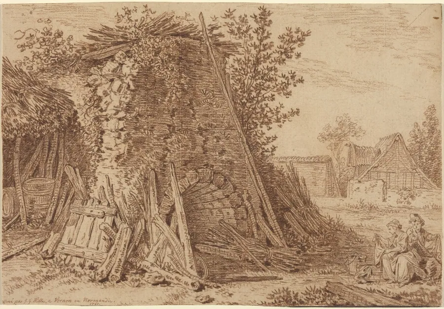 A Rustic Kiln at Vernon by Johann Georg Wille