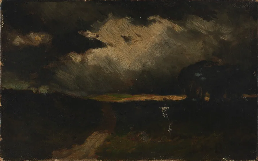 The Storm by Edward Mitchell Bannister, born St. Andrews, New Brunswick, Canada 1828-died Providence, RI 1901