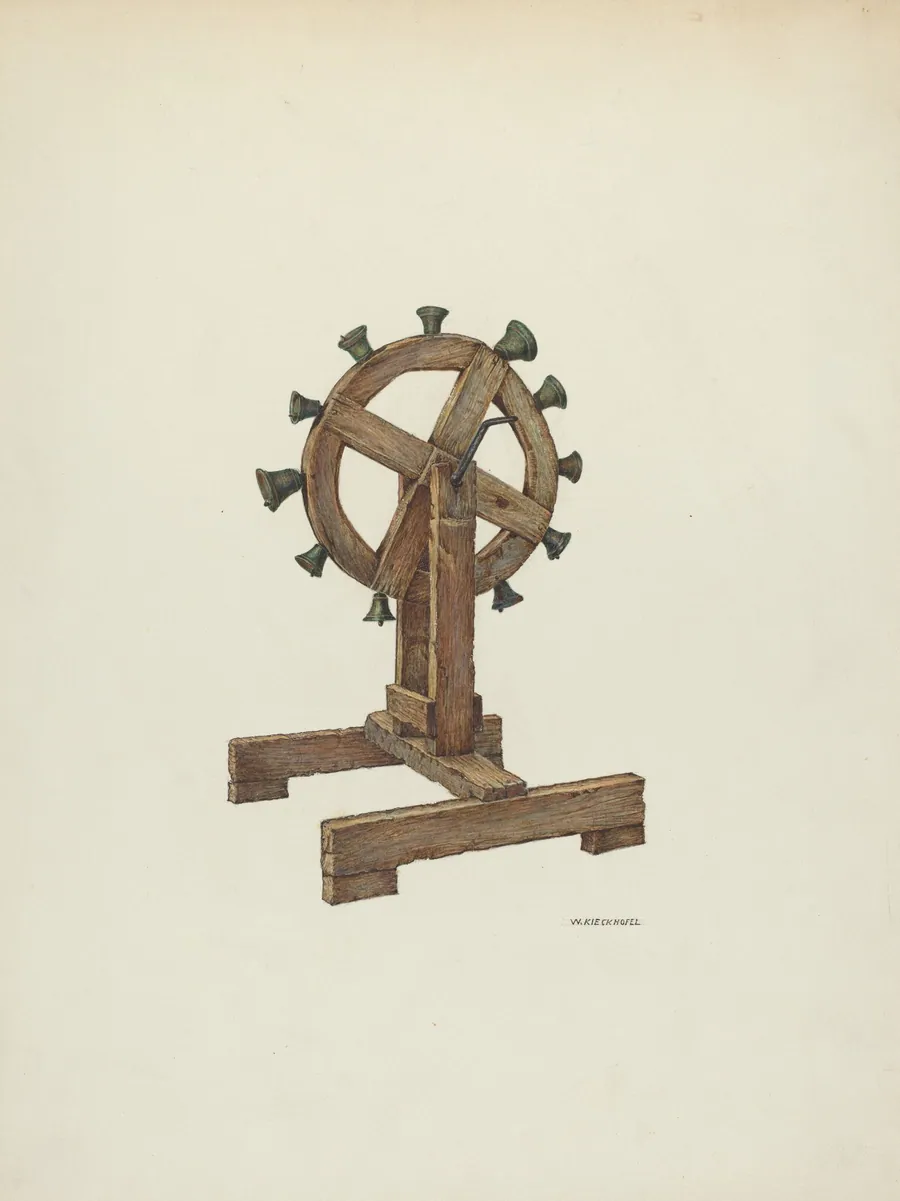 Altar Chimes on Wheel by William Kieckhofel