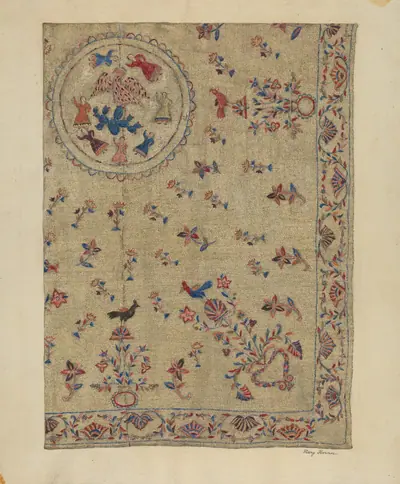 Crewel Bedspread
