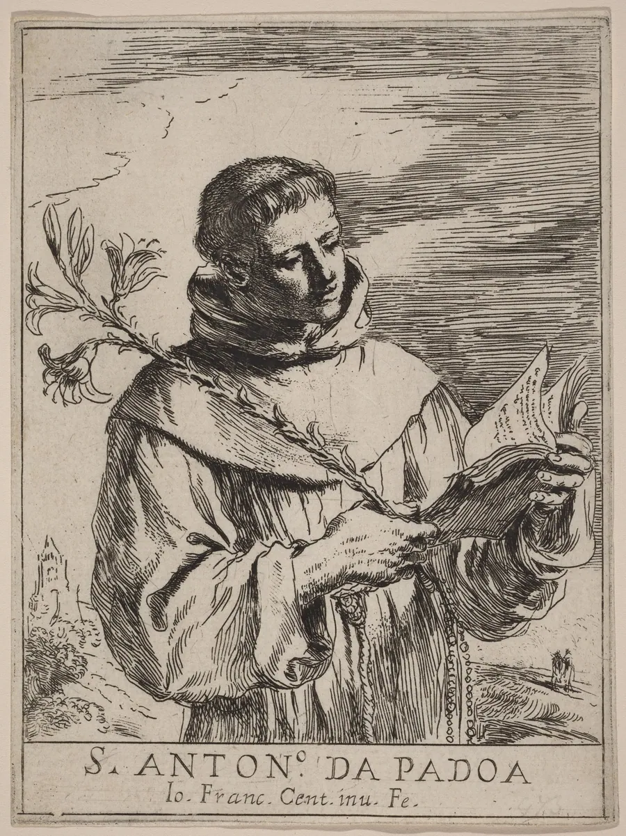 Saint Anthony of Padua by Guercino