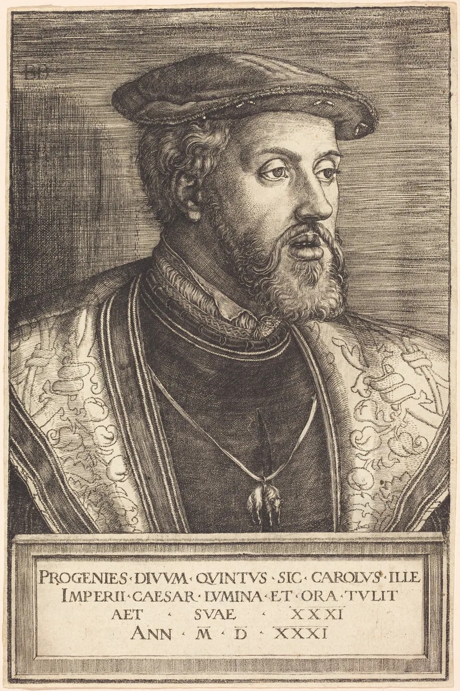 Emperor Charles V by Barthel Beham