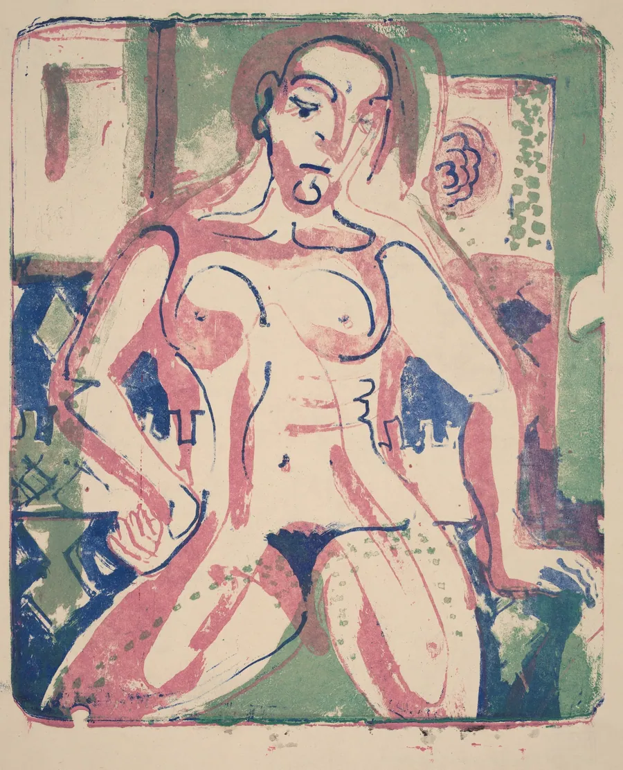 Nude Woman by Ernst Ludwig Kirchner