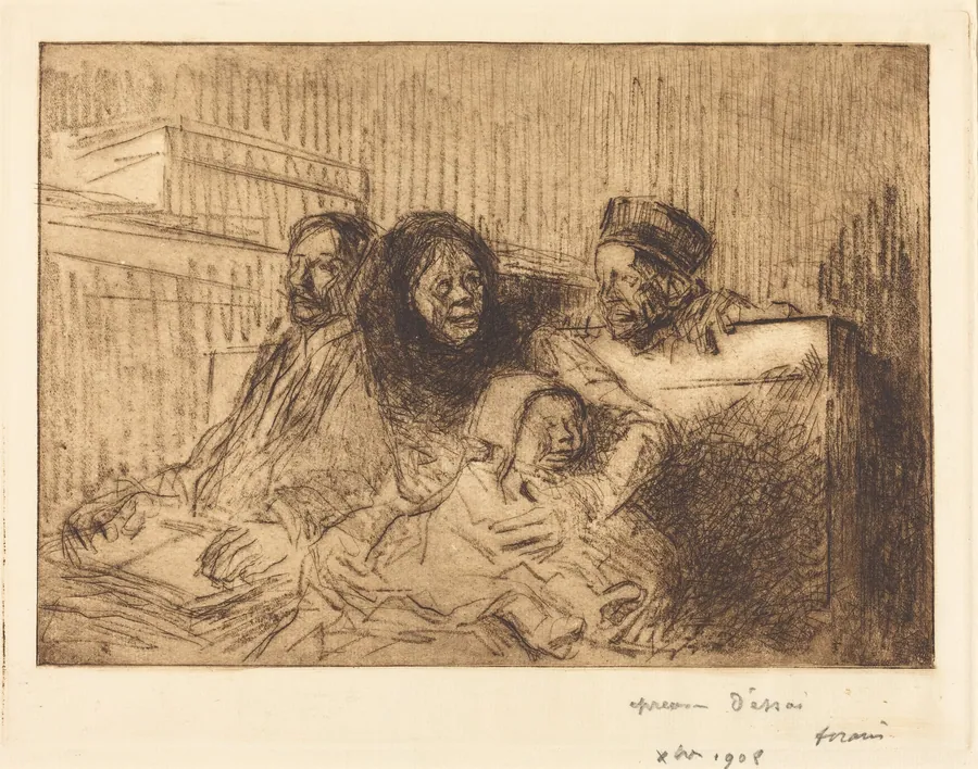Témoins à l'audience (2e planche) (Evidence at the Hearing) (second plate) by Jean-Louis Forain