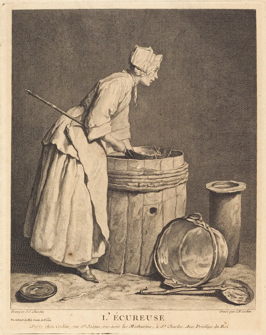 L'Ecureuse by Charles-Nicolas Cochin I