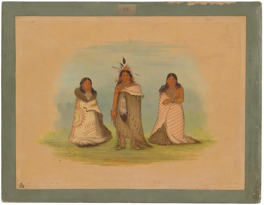 Puncah Indians by George Catlin