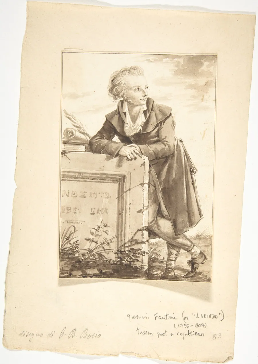 Portrait of Giovanni Fantoni (or "Labindo") by Jean-Baptiste-François Bosio