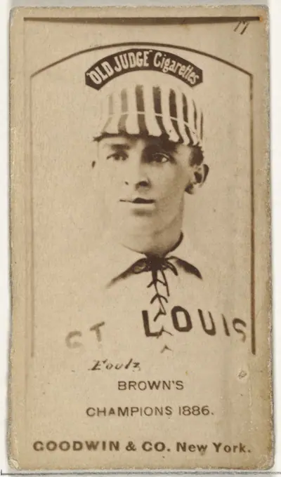 David Luther "Dave" Foutz, St. Louis Browns, from the Old Judge series (N172) for Old Judge Cigarettes