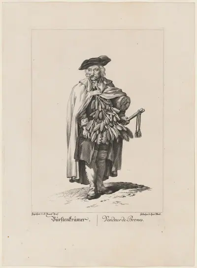 Bürstenkrämer/Vendeur de Brosses (Brush Seller)