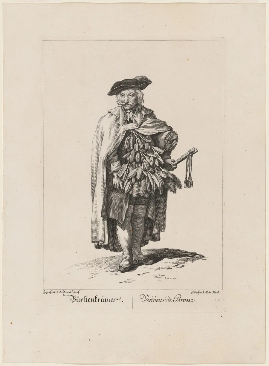 Bürstenkrämer/Vendeur de Brosses (Brush Seller) by Quirin Mark