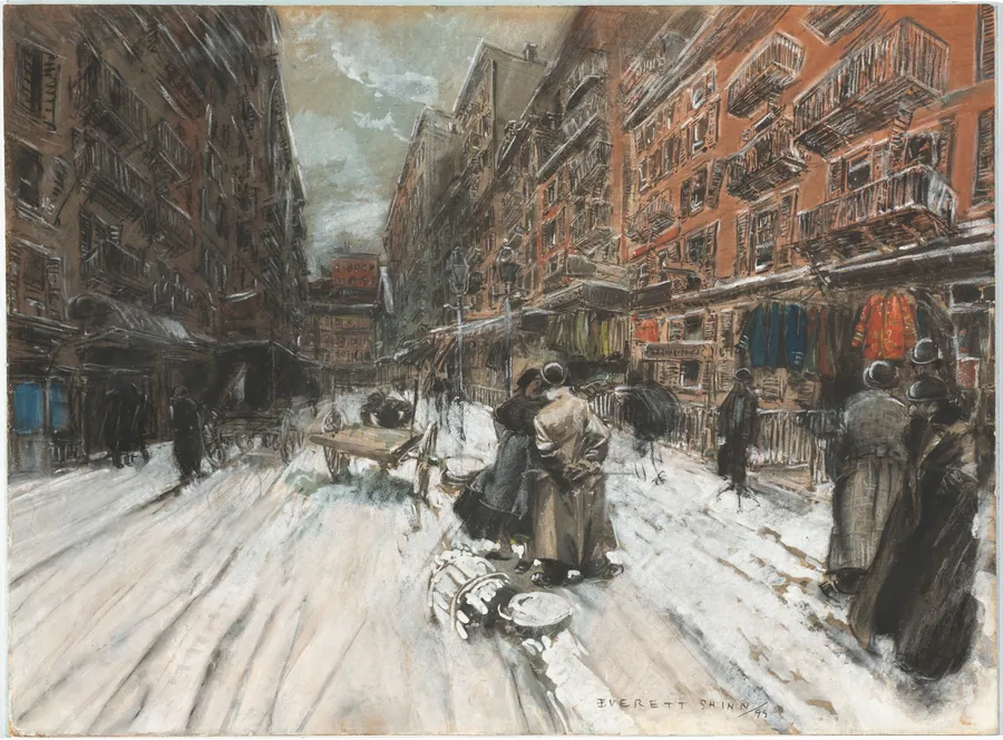 Cross Streets of New York by Everett Shinn