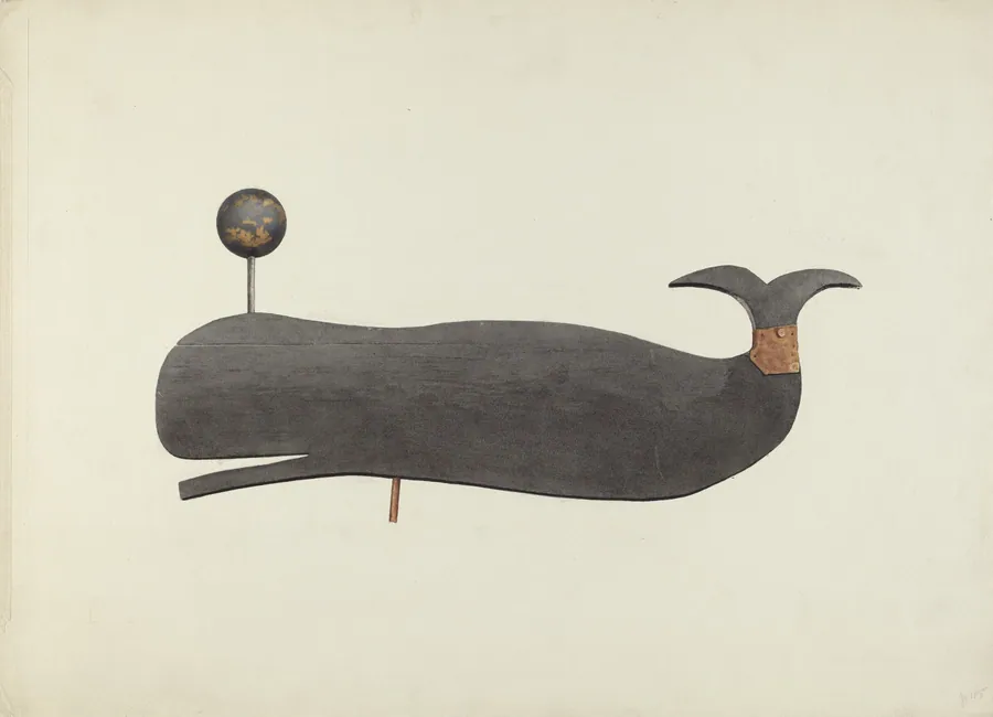 Whale Weather Vane by Marian Page
