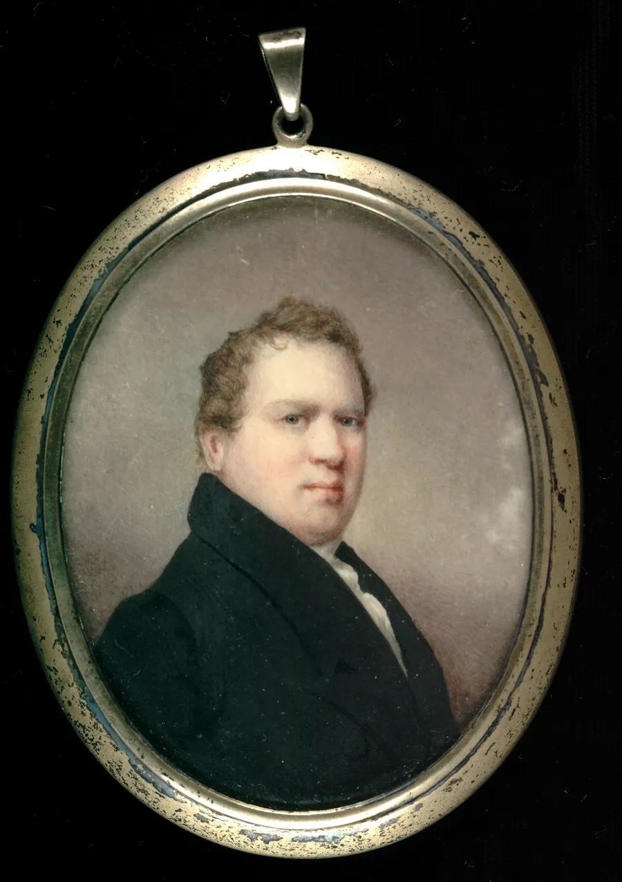 Portrait of a Gentleman by Alvan Clark, born Ashfield, MA 1804-died Cambridge, MA 1887